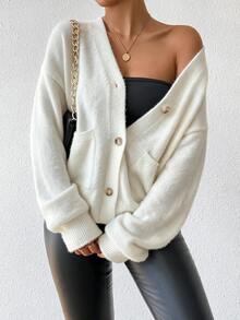SHEIN Women Cardigans - Apricot - View 1