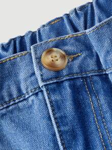 EMERY ROSE Jeans de talle alto estilo mom fit para tallas grandes - Azul - Ver 10