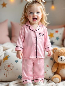 Pijamas de Bebé Niña - Rosa - Ver 8