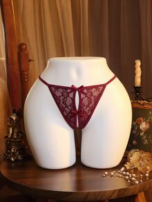 Seduluxe Plus Size Sexy Lingerie - Burgundy - View 3