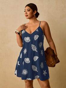 Travachic Vestidos Tallas Grandes - Azul - Ver 5