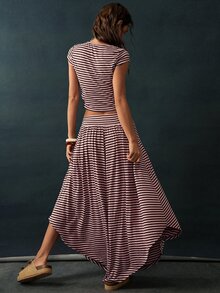 Bohemela Women Two-Piece Outfits - Dusty Pink - View 7