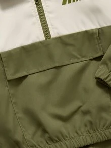 SHEIN 男童外套套裝 - 軍綠色 - 查看 5