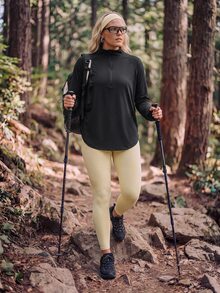 In My Nature Women Plus Size Sports Tees & Tanks Fall - Black - View 9