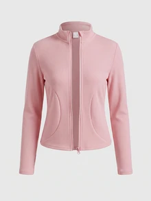 SHEIN Tween Girls Jackets - Pink - View 6