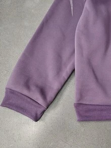 ROMWE MEN Street Life Men Graphic Print Pullover Sweatshirt - Purple - View 3