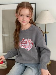 THE POWERPUFF GIRLS X DAZY Tween Girls Sweater - Grey - View 8