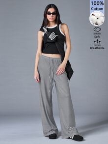 SHEIN BASICS 女士長褲 - 彩色 - 查看 3