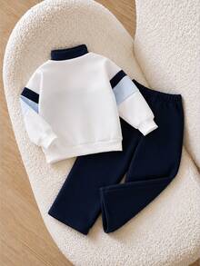 Young Boys Hoodie & Sweatshirt Co-Ords - Blue - View 2