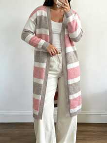 Elenzga Plus Size Cardigans Winter - Multicolor - View 1