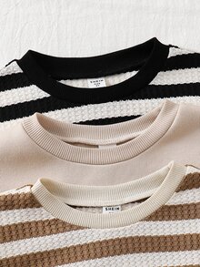 SHEIN 3件裝男孩運動衫 - 藍色 - 查看 3