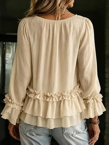 SHEIN Women Tops - Apricot - View 3