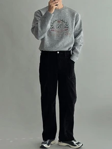 DAZY Pulls pour hommes - Gris - Voir 4