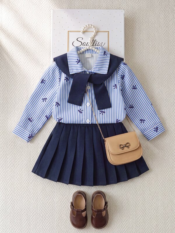 Souflis Baby Girls Shirt Co-Ords