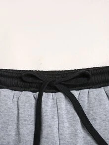 SHEIN Pantalones de Chándal Niñas (8-12) - Gris - Ver 6