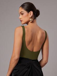 Silquee Body de mujer - Verde militar - Ver 5