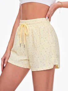 SHEIN Sovereign Charm Women Sports Shorts - Multicolor - View 1