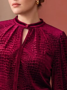 MOTF PREMIUM PLUS SIZE BLOUSES - Red - View 2