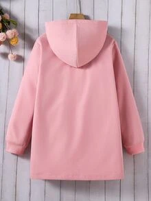 Tween Girls Coats - Berwarna merah muda - View 2