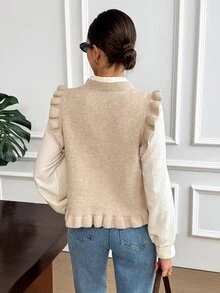Serisse Women Knit Tops - Khaki - View 7
