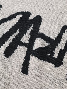 Manfinity CasualKnits Men Letter Pattern Round Neck Sweater - Camel - View 5