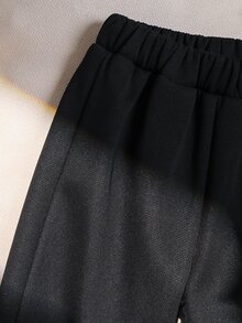 SHEIN Young Girls Pants - Black - View 3