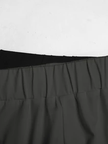 SHEIN Girlism Celana Legging Remaja Perempuan Pcs - Grey - View 3
