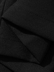 DAZY Tween Girl 1pc Solid Lapel Neck Vest Jacket Fall - Black - View 7