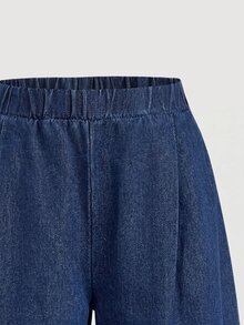 SHEIN Firerie Kids 女童（大）牛仔套裝 - 藍色 - 查看 3