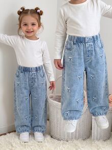 Baby Girls Denim - Light Wash - View 7