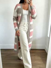 Elenzga Plus Size Cardigans Winter - Multicolor - View 5