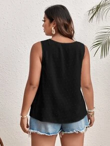 SHEIN VCAY Blusas Extra Grandes - Negro - Ver 2