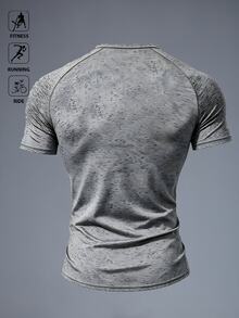Acti Log Men Sports Tees & Tanks - Light Grey - View 2