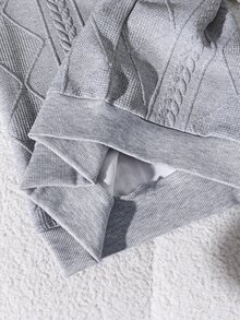 SHEIN Tween Boys Sweatshirts - Grey - View 7