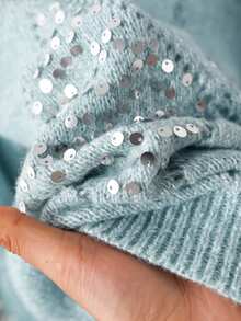CosyJoli Plus Size Sweaters Fall - Blue - View 7