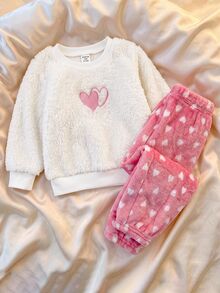 SHEIN Baby Girls Pajamas - Pink - View 8