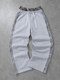 PAVTROS Heren trainingsbroek met contrasterende tape en trekkoord in de taille