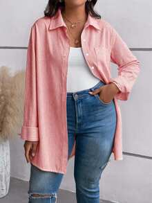 Rusticease Blusas Extra Grandes - Color caoba - Ver 8