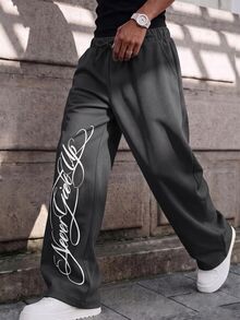 SHEIN Tween Boys Pants Kids - Grey - View 3