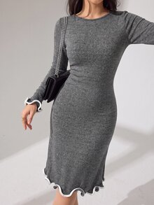 Modelyn Women Midi Dresses - Grey - View 6