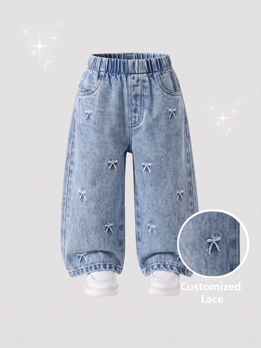 Baby Girls Denim - Light Wash - View 1