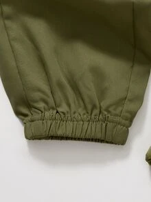SHEIN 男童外套套裝 - 軍綠色 - 查看 7