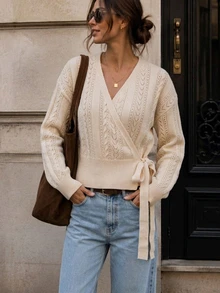 SHEIN PariChic Cardigans pour femmes - Nude - Voir 5