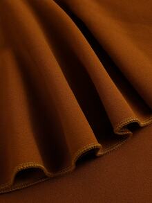 LanaWest CURVE Plus Size Dresses - Mocha Brown - View 3