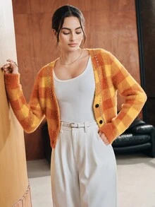Anewsta Women Cardigans - Coklat - View 3