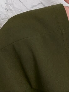 SHEIN PETITE Women Blazers - Army Green - View 8
