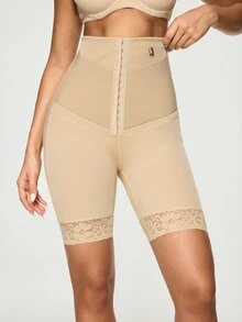 SHAPORA 1pc Women's Lace Patchwork Shaping Bottom - Apricot - View 3