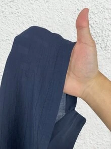 SHEIN PETITE 女士襯衫 - 深灰色 - 查看 8
