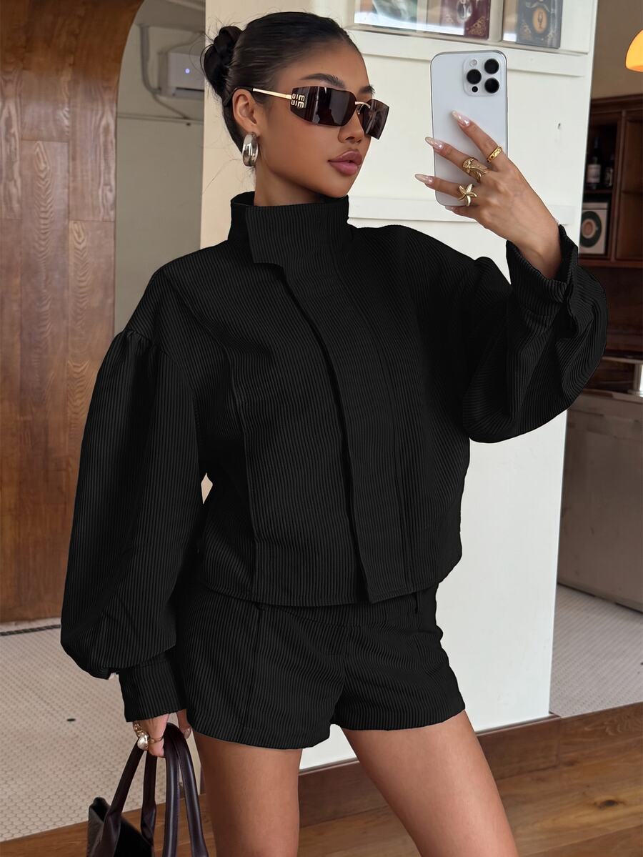 Muchica Women Two-Piece Outfits - Black - View 1