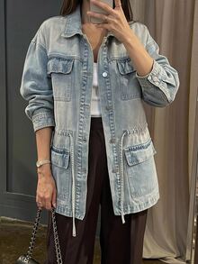 DAZY Women Denim Jackets & Coats Fall - Blue - View 4